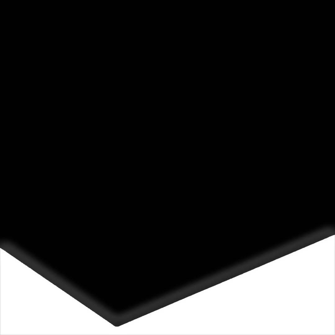 Happy Floors Esenzia 6" x 6" Pressed Glossy Ceramic Wall Tile, Black, 6" x 6"