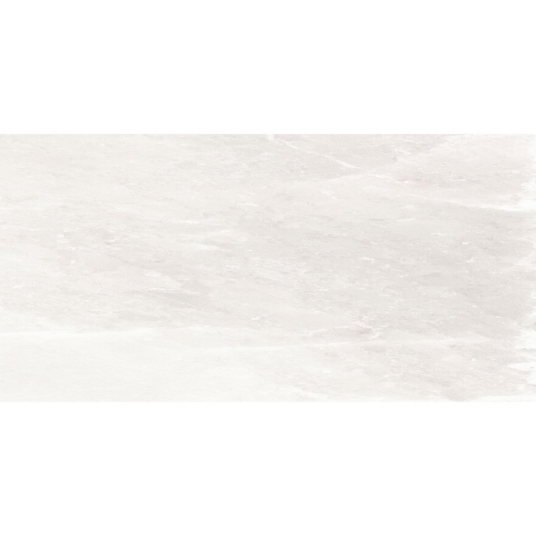 Happy Floors Salt Stone 12" x 24" Pressed Matte Porcelain Tile, Ice, 12" x 24"