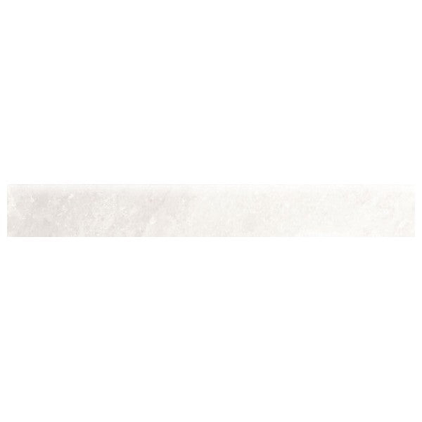 Happy Floors Salt Stone 3" x 24" Pressed Matte Porcelain Bullnose, Ice, 3" x 24"