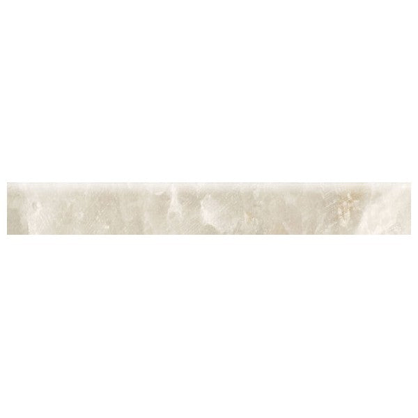 Happy Floors Salt Stone 3" x 24" Pressed Matte Porcelain Bullnose, Desert, 3" x 24"