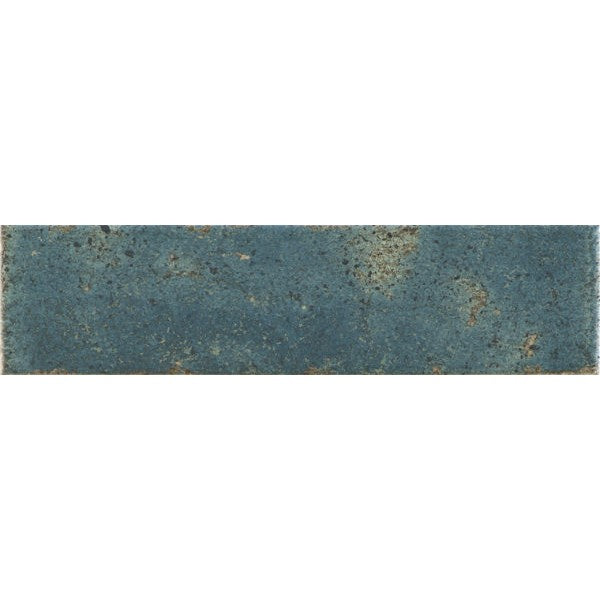 Happy Floors Vibrant 3" x 11" Glossy Porcelain Brick Wall Tile, Green, 3" x 11"