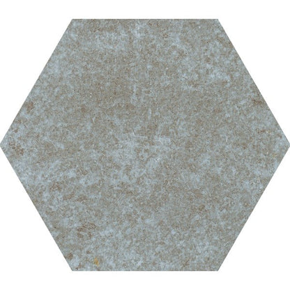 Happy Floors Vibrant 5" x 6" Glossy Porcelain Hexagon Wall Tile, Grey, 5" x 6"