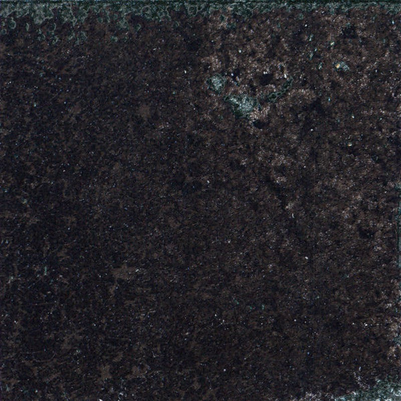 Happy Floors Vibrant 6" x 6" Glossy Porcelain Wall Tile, Black, 6" x 6"