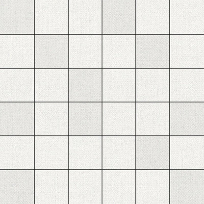 Happy Floors Fibra 12" x 12" Rectified Matte Porcelain 2" Mosaic, Pale, 12" x 12"