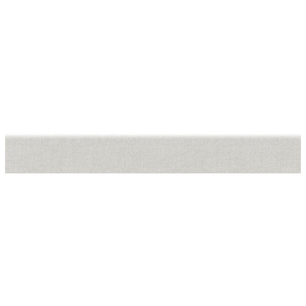 Happy Floors Fibra 3" x 24" Rectified Matte Porcelain Bullnose, Silver, 3" x 24"