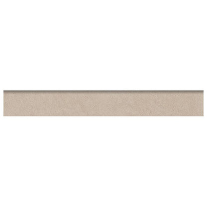 Happy Floors B-Natural 3" x 24" Rectified Matte Porcelain Bullnose, Ash, 3" x 24"