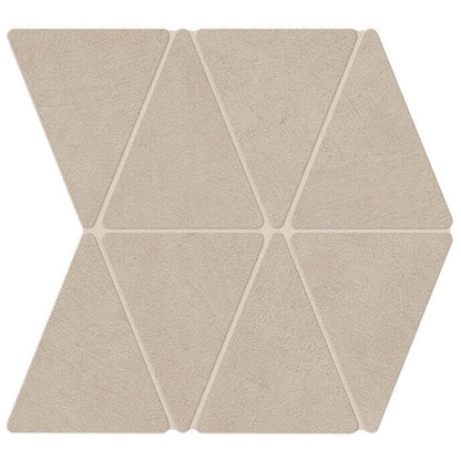 Happy Floors B-Natural 13.38" x 14.38" Matte Porcelain Rhombus Mosaic, Ash, 13.38" x 14.38"