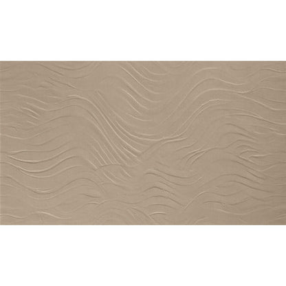 Happy Floors B-Natural 20" x 48" Rectified Matte Porcelain 3D Wave Wall Tile, Ecru, 20" x 48"