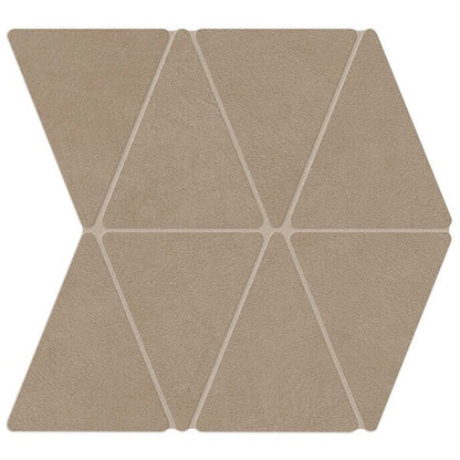 Happy Floors B-Natural 13.38" x 14.38" Matte Porcelain Rhombus Mosaic, Ecru, 13.38" x 14.38"