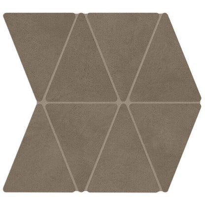 Happy Floors B-Natural 13.38" x 14.38" Matte Porcelain Rhombus Mosaic, Umber, 13.38" x 14.38"