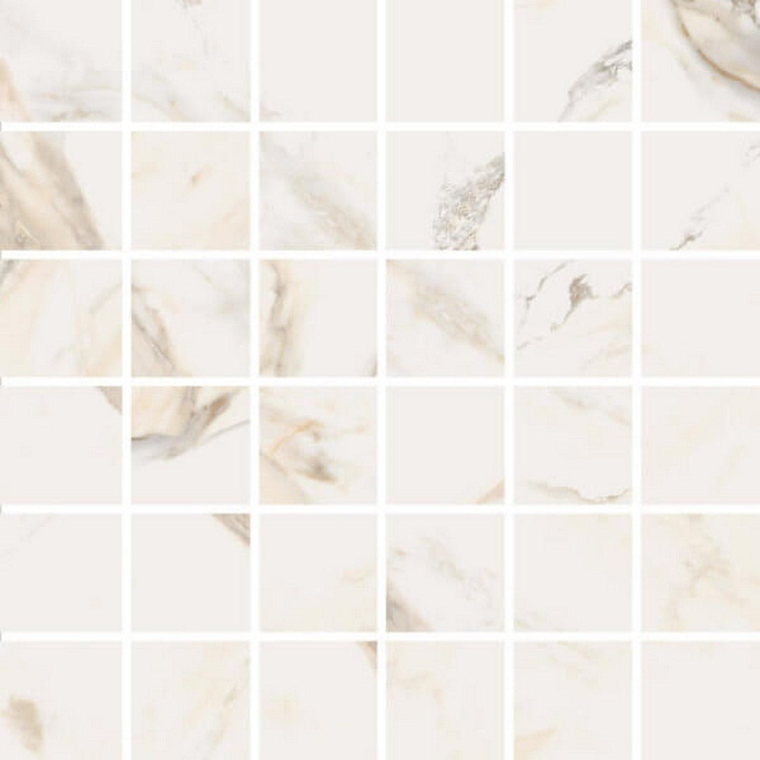 Happy Floors Dorian 12" x 12" Honed Porcelain 2" Mosaic, Gold Honed, 12" x 12"