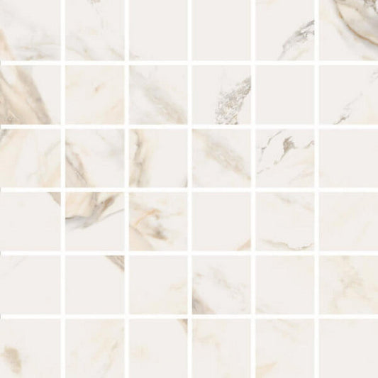 Happy Floors Dorian 12" x 12" Honed Porcelain 2" Mosaic, Gold Honed, 12" x 12"
