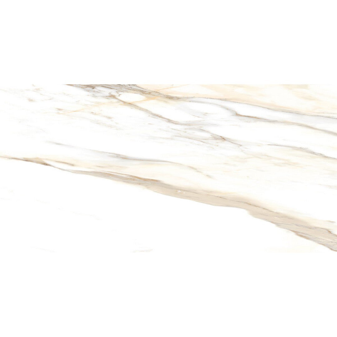 Happy Floors Dorian 24" x 48" Rectified Polished Porcelain Tile, Gold Polished, 24" x 48"