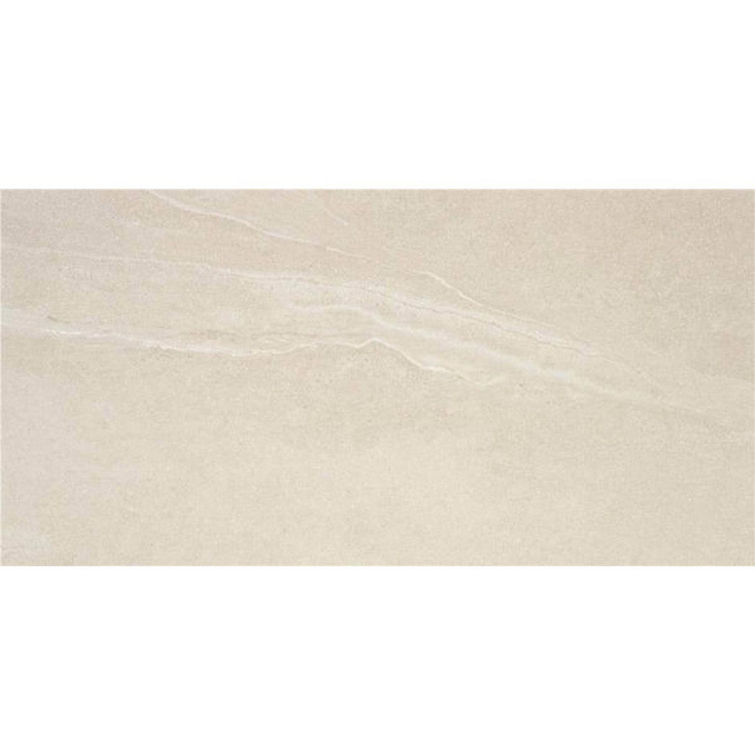 Happy Floors Austral 24" x 48" Rectified Natural Porcelain Tile, Ivory, 24" x 48"