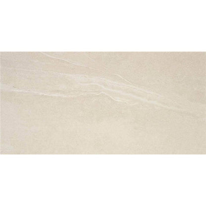 Happy Floors Austral 24" x 48" Rectified Natural Porcelain Tile, Ivory, 24" x 48"