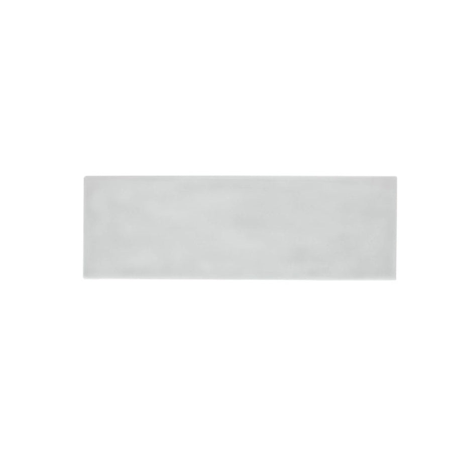 Happy Floors Artisan 4" x 12" Pressed Glossy Ceramic Wall Tile, Pearl, 4" x 12"