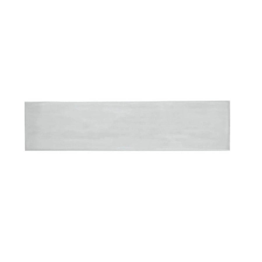 Happy Floors Artisan 4" x 16" Pressed Glossy Ceramic Wall Tile, Pearl, 4" x 16"