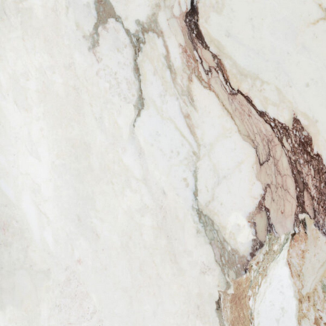 Happy Floors Kobe 24" x 24" Rectified Natural Porcelain Tile, Calacatta Viola, 24" x 24"
