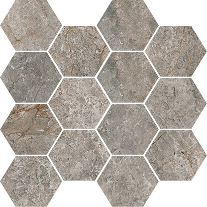 Happy Floors Toscana 10" x 11" Matte Porcelain Hexagon Mosaic