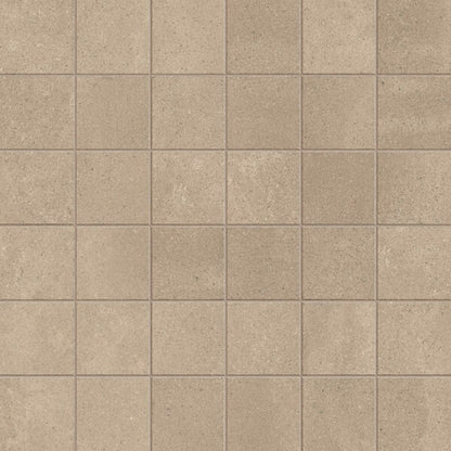 Happy Floors Azuma 2.0 Natural 12" x 12" Porcelain 2" Mosaic, NO, 12" x 12"