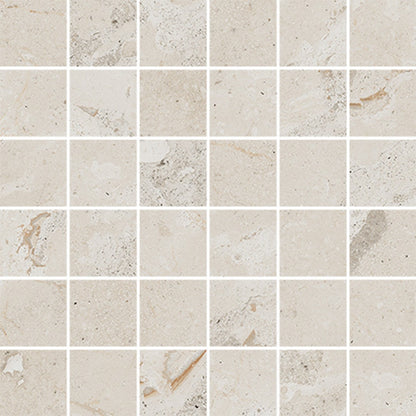 Happy Floors Eva 12" x 12" Polished Porcelain 2" Mosaic, Crystal, 12" x 12"
