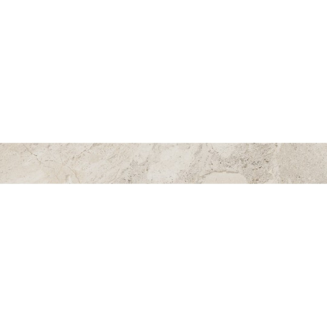 Happy Floors Eva 3" x 24" Natural Porcelain Bullnose, Sand, 3" x 24"