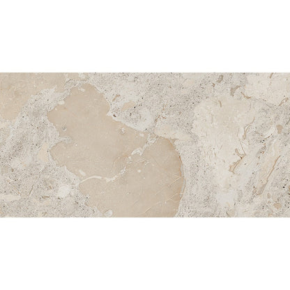 Happy Floors Eva 12" x 24" Polished Rectified Porcelain Tile, Sand, 12" x 24"