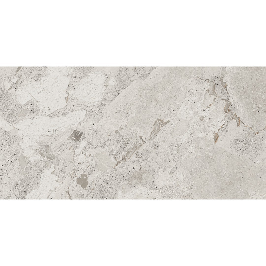 Happy Floors Eva 12" x 24" Natural Rectified Porcelain Tile, Pebble, 12" x 24"