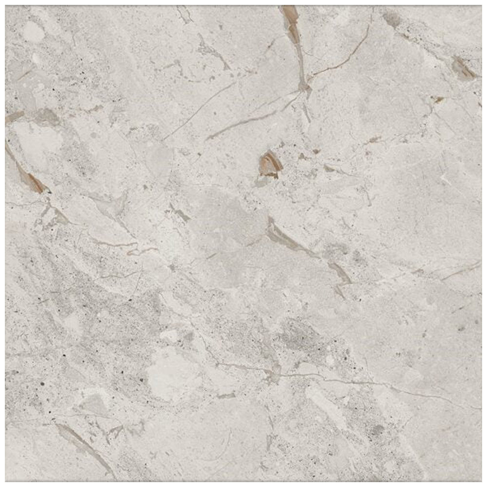 Happy Floors Eva 24" x 48" Polished Rectified Porcelain Tile, Pebble, 24" x 48"