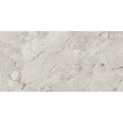 Happy Floors Eva 24" x 48" Natural Rectified Porcelain Tile, Pebble, 24" x 48"