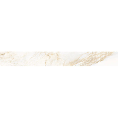 Happy Floors Sublime 2.0 - Glossy 3" x 24" Rectified Porcelain Bullnose, Dorado, 3" x 24"