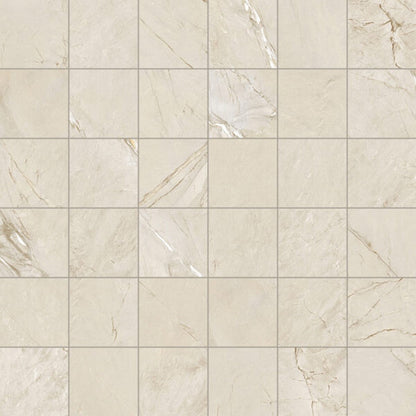 Happy Floors Cardosia 12" x 12" Rectified Natural Porcelain 2" Mosaic, River, 12" x 12"