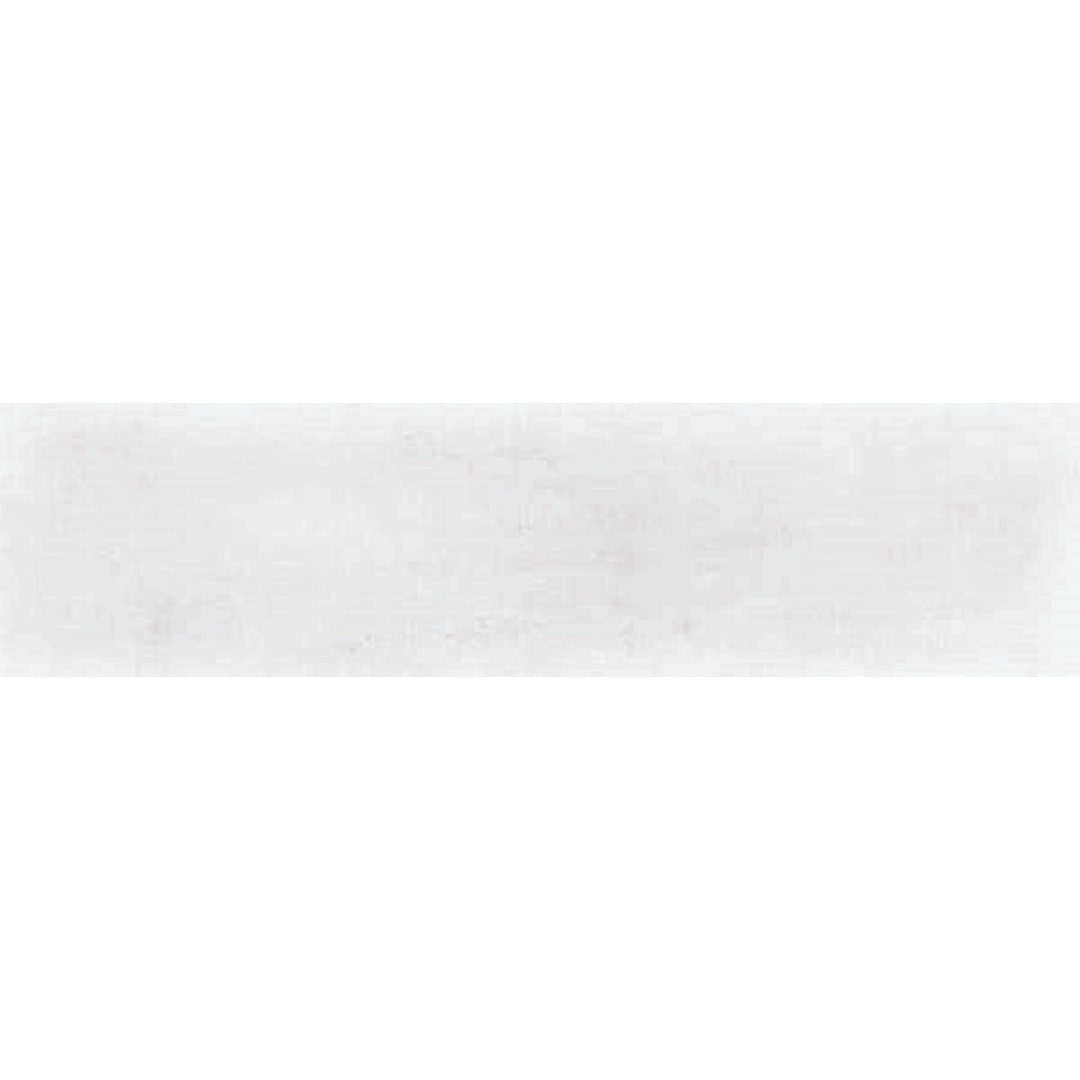 Happy Floors Zalaja 2.5" x 10" Satin Ceramic Wall Tile, White, 2.5" x 10"