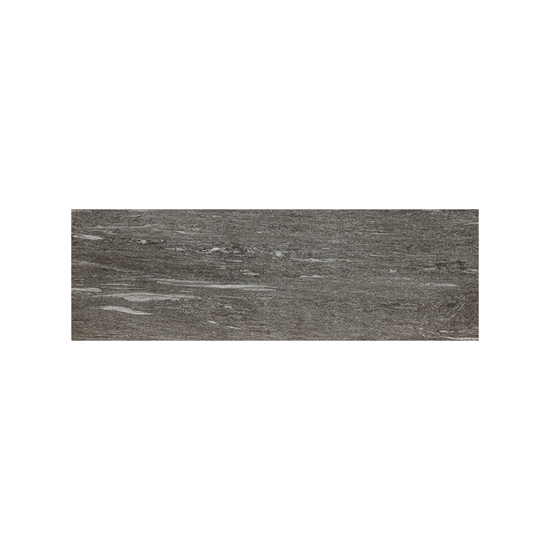 Daltile Ambassador 12" x 24" Rectified Light Polished Porcelain Floor Tile, Voyager Black, 11.62" x 23.37"