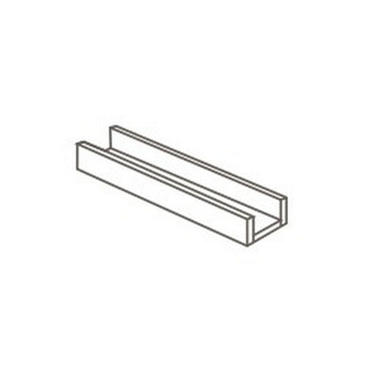 Daltile Ambassador 6" x 24" Rectified Textured Porcelain Floor Gutter Paver Trim Tile, Voyager Black, 6" x 24"