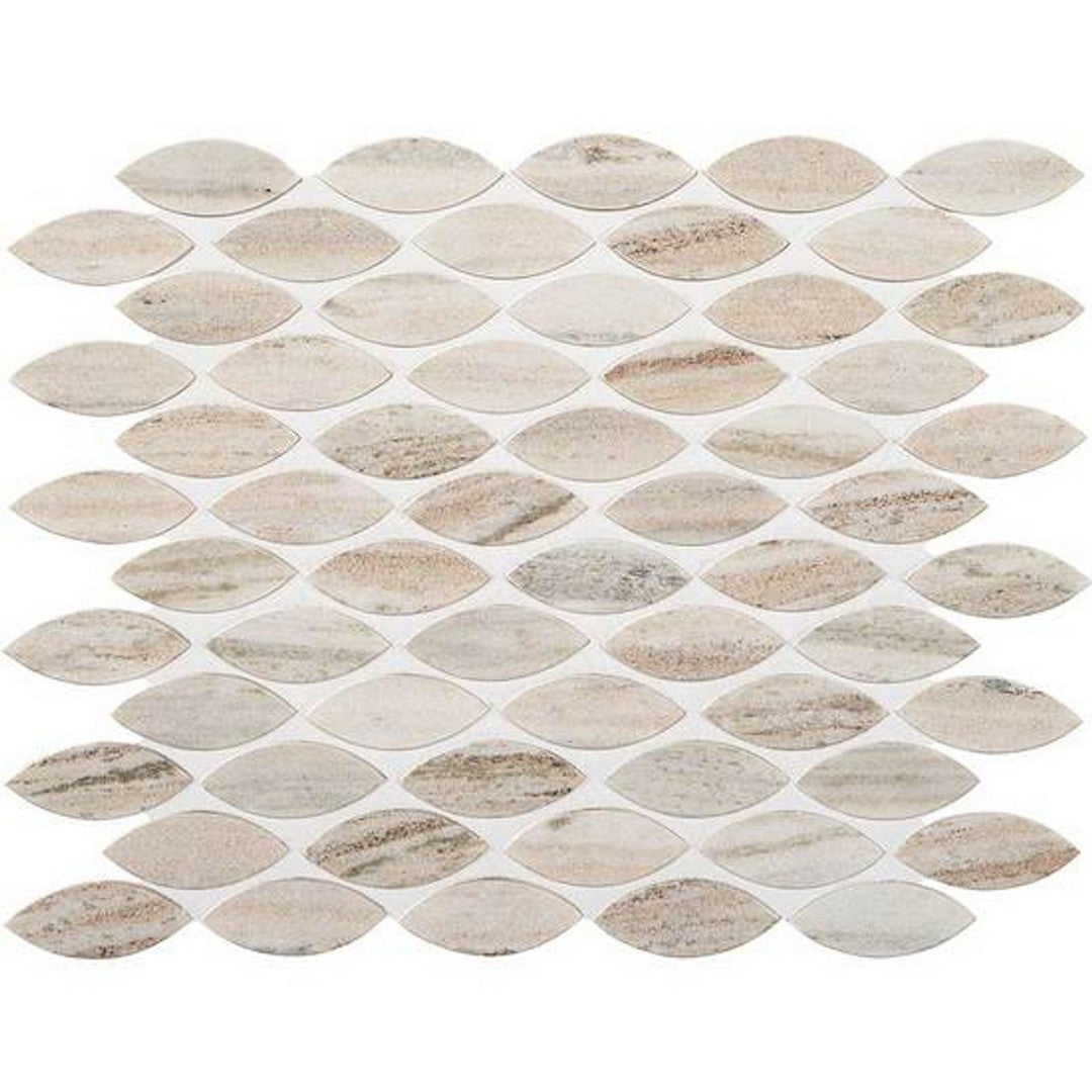 American Olean Ascend 10.25" x 13.25" Honed Natural Stone Leaf Mosaic