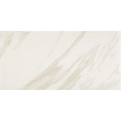 Daltile Artsy 12" x 24" Polished Glazed Porcelain Floor Tile, Editorial Volakas, 11.62" x 23.37"