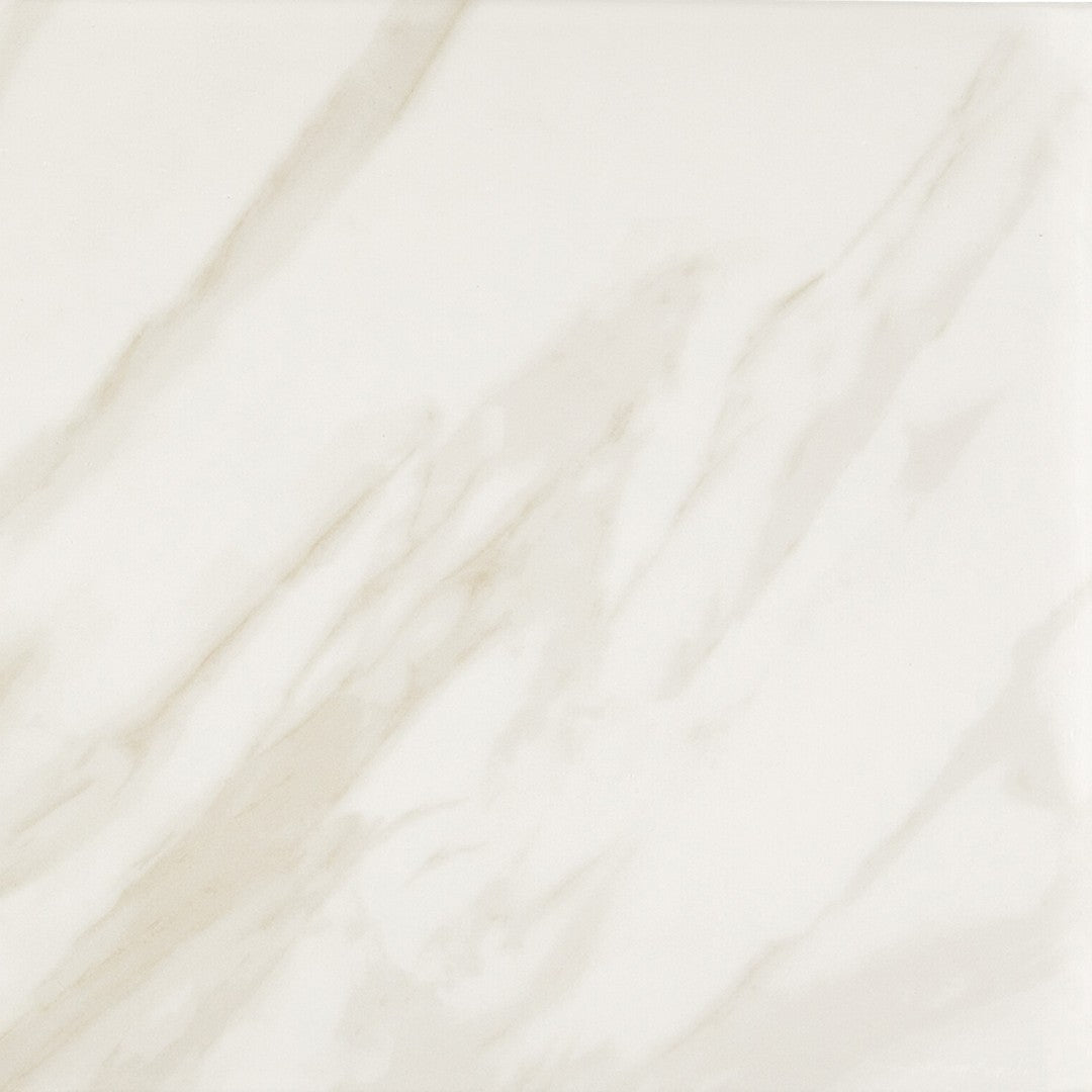 Daltile Artsy 24" x 24" Polished Porcelain Square Floor Tile, Editorial Volakas, 23.37" x 23.37"