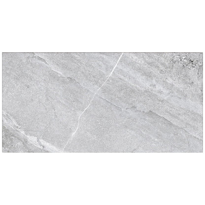 Happy Floors Agathos 24" x 48" Rectified Porcelain 2cm Paver, Grey, 24" x 48"