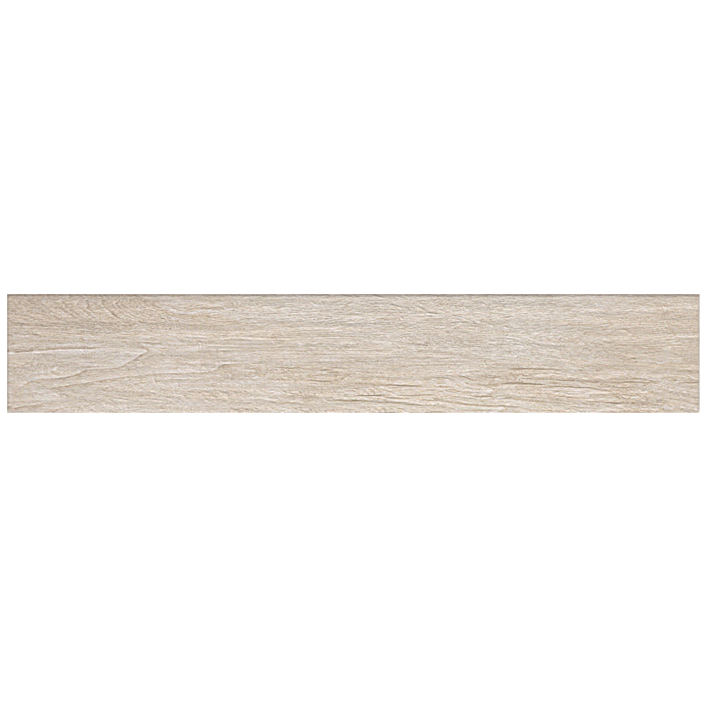 Happy Floors Alpi 8" x 48" Rectified Natural Porcelain Tile, Bianco, 8" x 48"