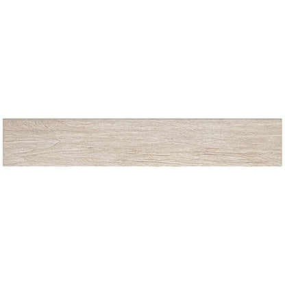 Happy Floors Alpi 8" x 48" Rectified Natural Porcelain Tile, Bianco, 8" x 48"