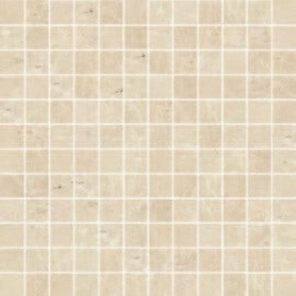 Happy Floors Arona 12" x 12" Natural Porcelain 1" Mosaic, Beige, 12" x 12"