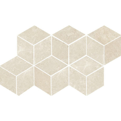 Happy Floors Arona 7" x 12" Polished Porcelain Mosaic, Beige, 7" x 12"