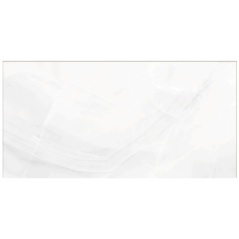 Happy Floors Athena 12" x 24" Rectified Natural Porcelain Tile, Blanc, 12" x 24"