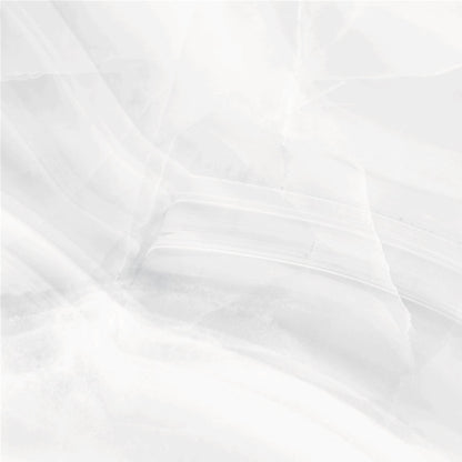 Happy Floors Athena 24" x 24" Rectified Polished Porcelain Tile, Blanc, 24" x 24"