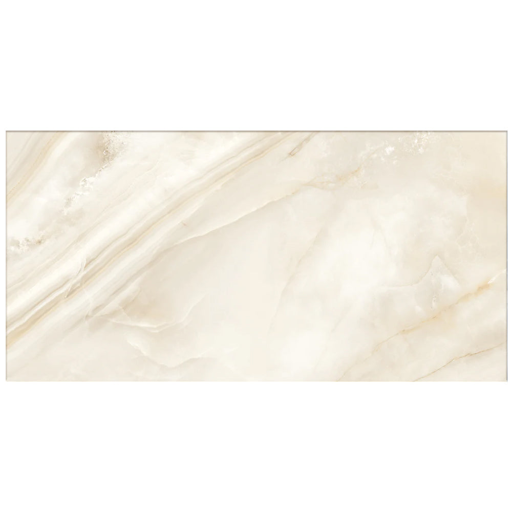 Happy Floors Athena 24" x 48" Rectified Natural Porcelain Tile, Miel, 24" x 48"