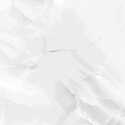 Happy Floors Athena 48" x 48" Rectified Natural Porcelain Tile, Blanc, 48" x 48"