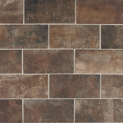Daltile Brickwork 2" x 8" Matte Porcelain Linear Floor Tile, Terrace, 2" x 7.31"