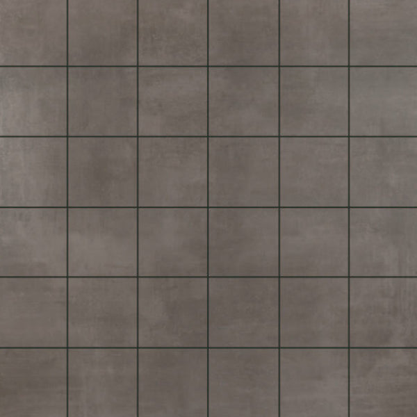 Happy Floors Baltimore 12" x 12" Natural Porcelain 2" Mosaic, Taupe, 12" x 12"