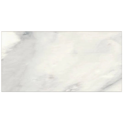 Happy Floors Bardiglio 16" x 32" Rectified Natural Porcelain Tile, Bianco, 16" x 32"